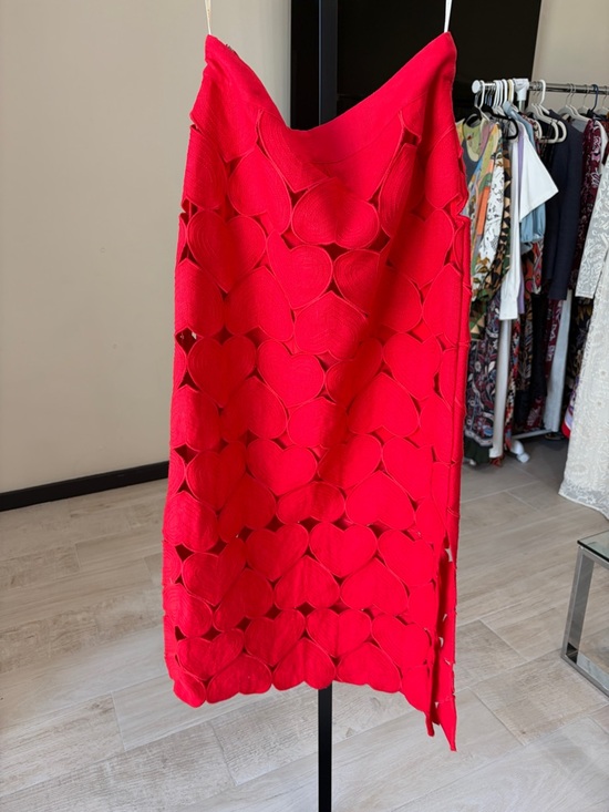 Farm Rio: Red Hearts Euroflax Premium
Linen Midi Skirt - Picture 9 of 12